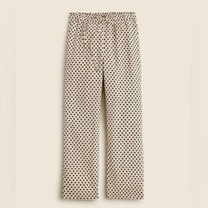 J. Crew Soleil pant in dot linen